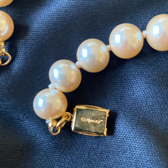 Vintage 1950βs MONET Pearl 23β Necklace, Very Pretty (muy bonito) π₯ππ₯ππ₯π§‘π₯ - Picture 5 of 6